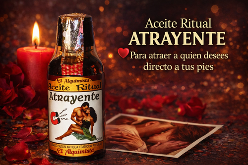 Aceite ATRAYENTE - Para atraer a quien desees, directo a tus pies