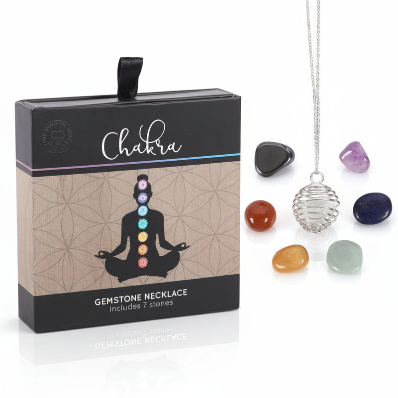 collar de cristal para sanación con piedras de los chakras