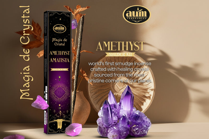 Aum Crystal Magic – Incienso Ritual con Amatista 20 g