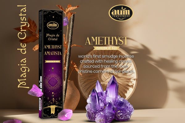 Aum Crystal Magic – Incienso Ritual con Amatista 20 g