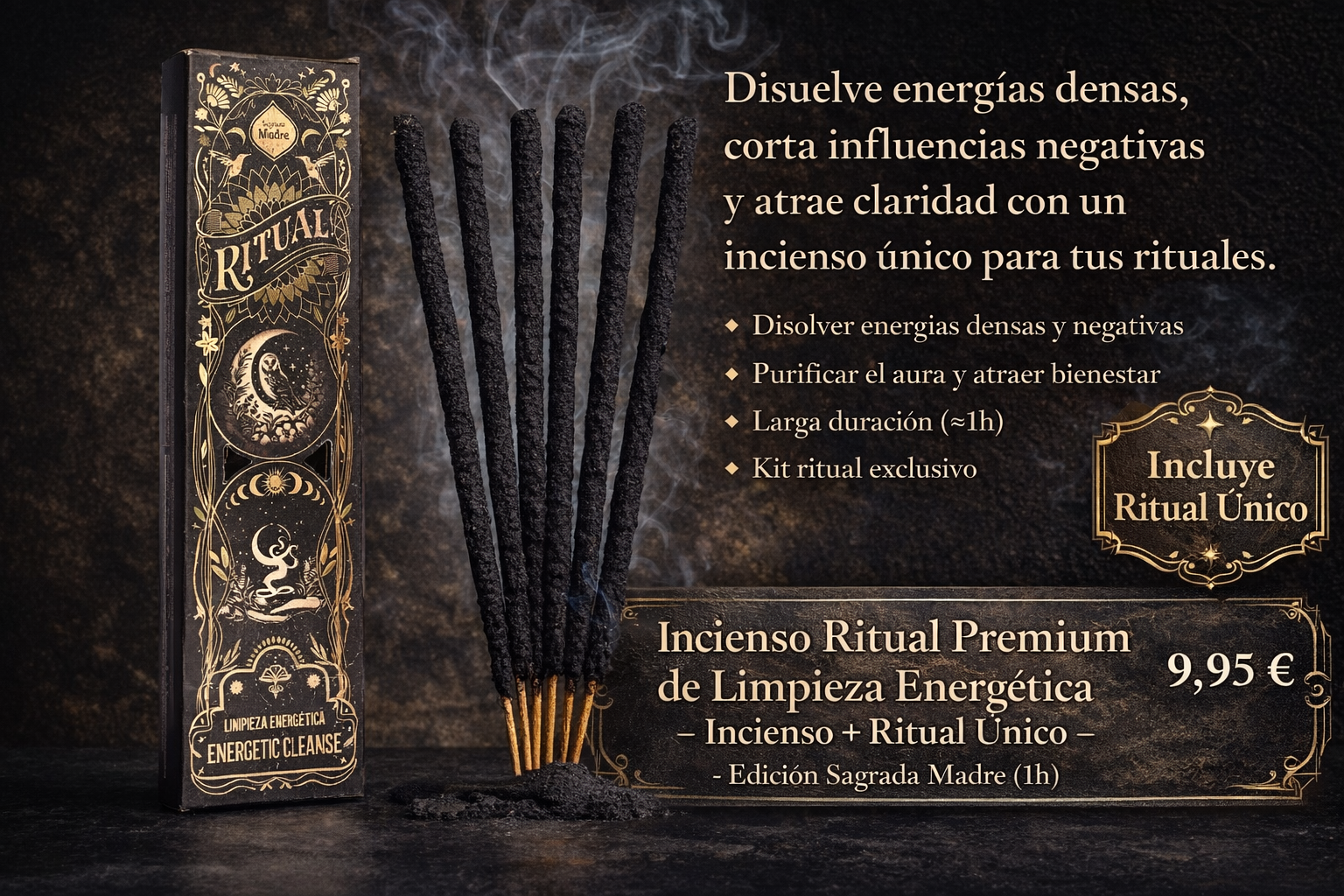 Ritual de Limpieza Energética con Incienso Artesanal (Sagrada Madre)